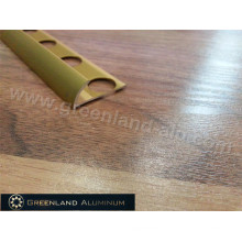 Aluminium Round Flooring Trim for Cerimic Tile with Anodized Gold